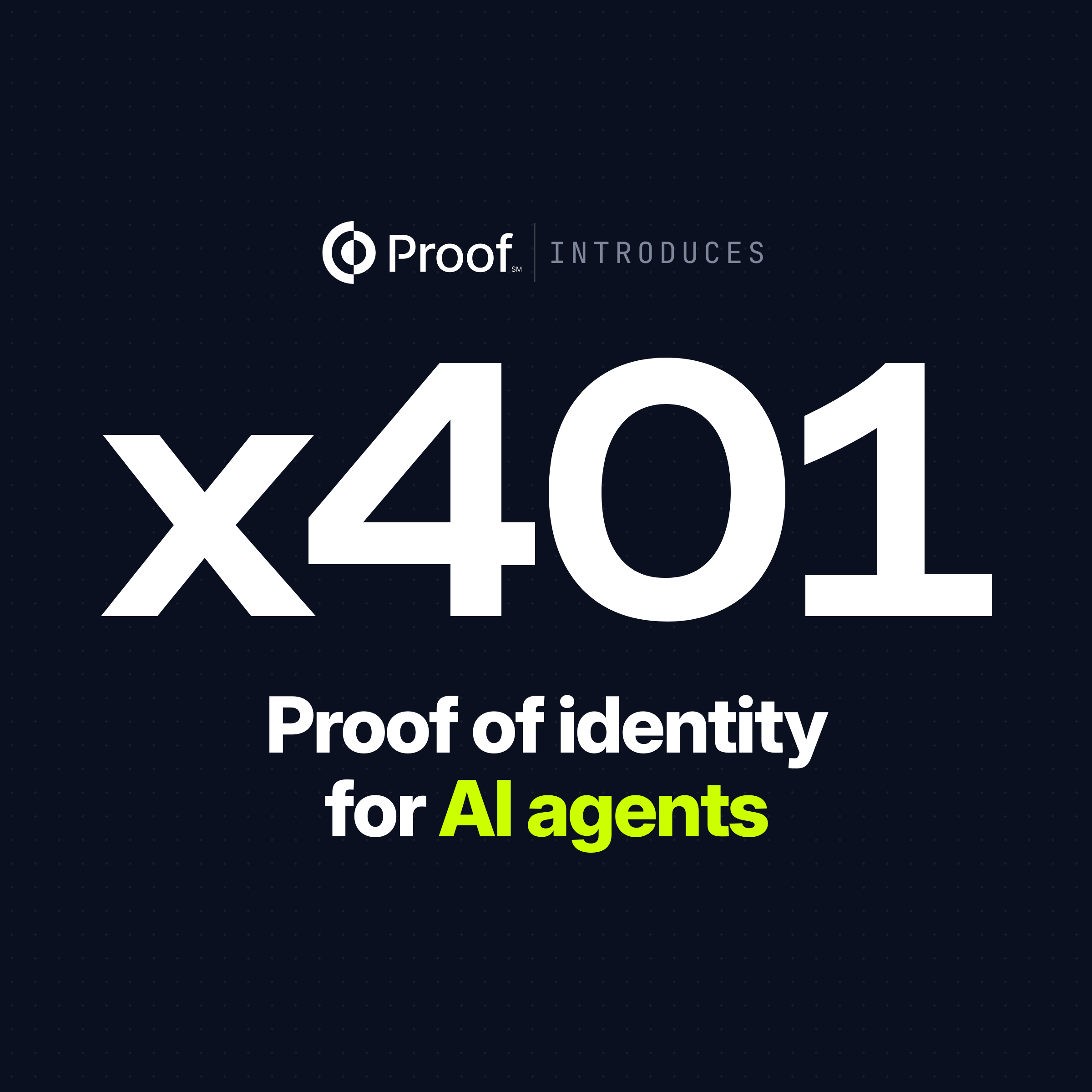 Proof of identity for AI agents